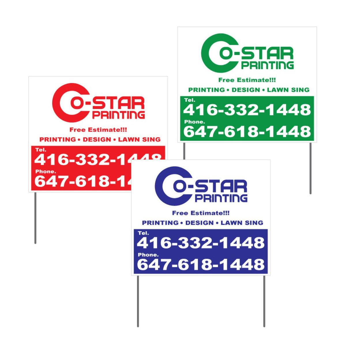 Bag Sign ( Lawn Sign)