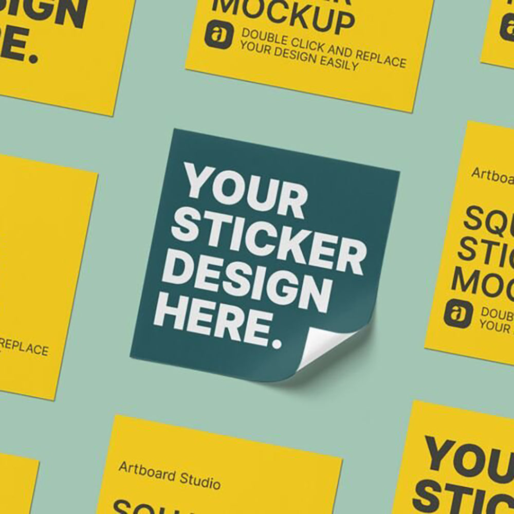 Square Cut Labels / Stickers