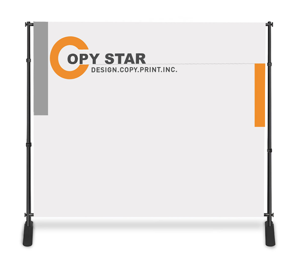 10‘ Adjustable Telescopic-13oz Banner Printing + Frame