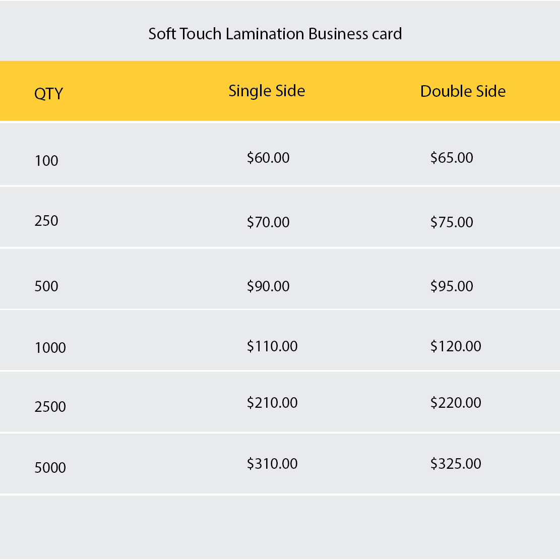 Soft Touch Business Cards