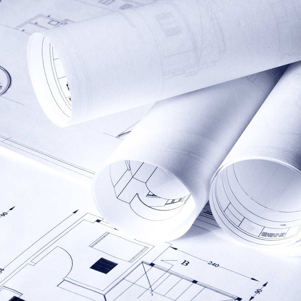 B/W Blue Print